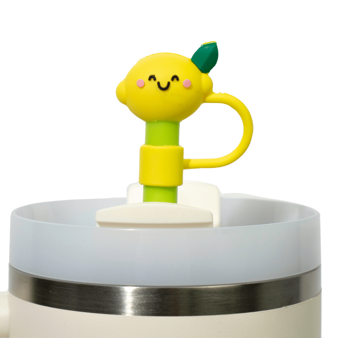 Fruity Fun 4 - Pack Straw Toppers | | CharCharms Accessories