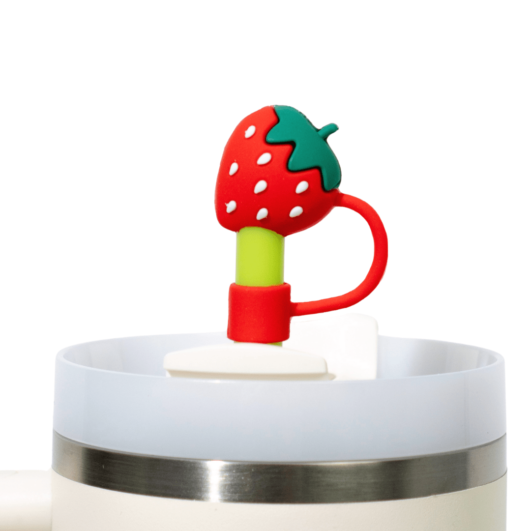 Fruity Fun 4 - Pack Straw Toppers | | CharCharms Accessories
