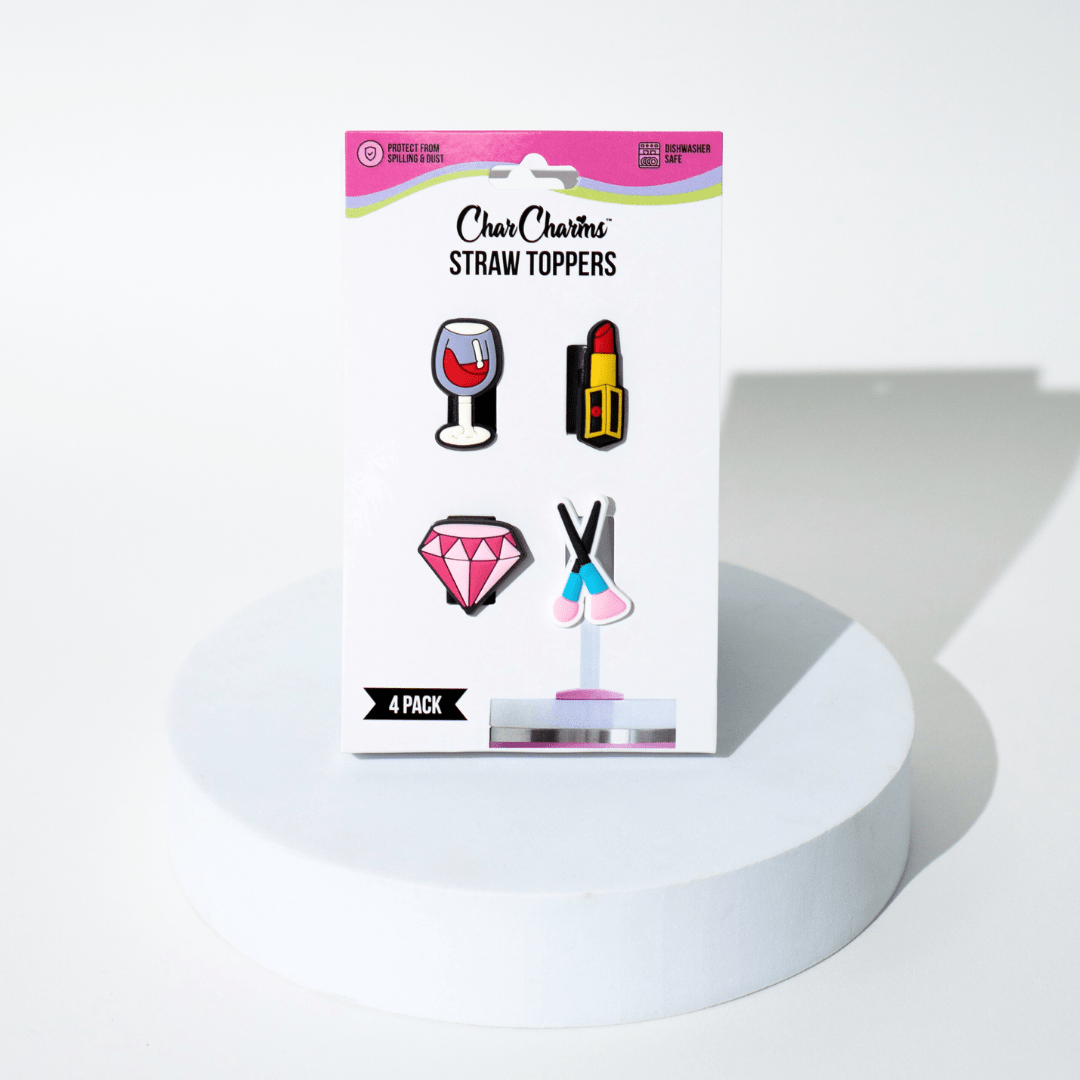 Glitz & Glam Straw Toppers | | CharCharms Accessories