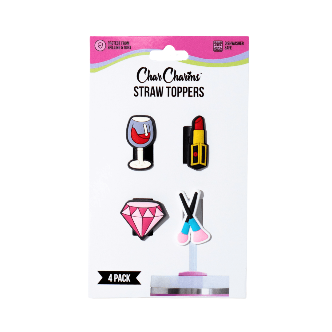Glitz & Glam Straw Toppers | | CharCharms Accessories