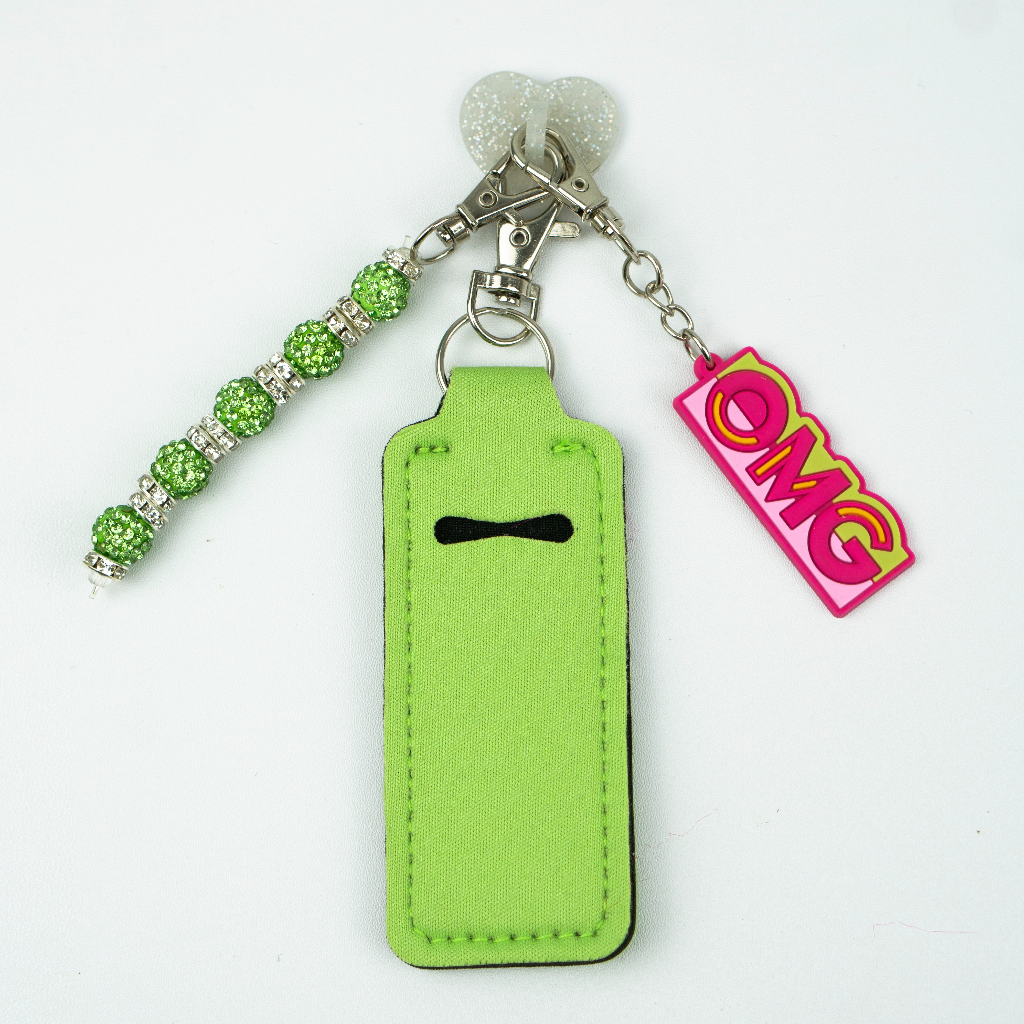 Green Bling Bead Charm