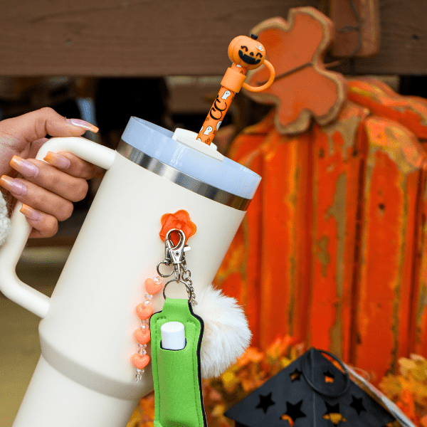 Halloween 4 - Pack Straw Topper | | CharCharms Accessories