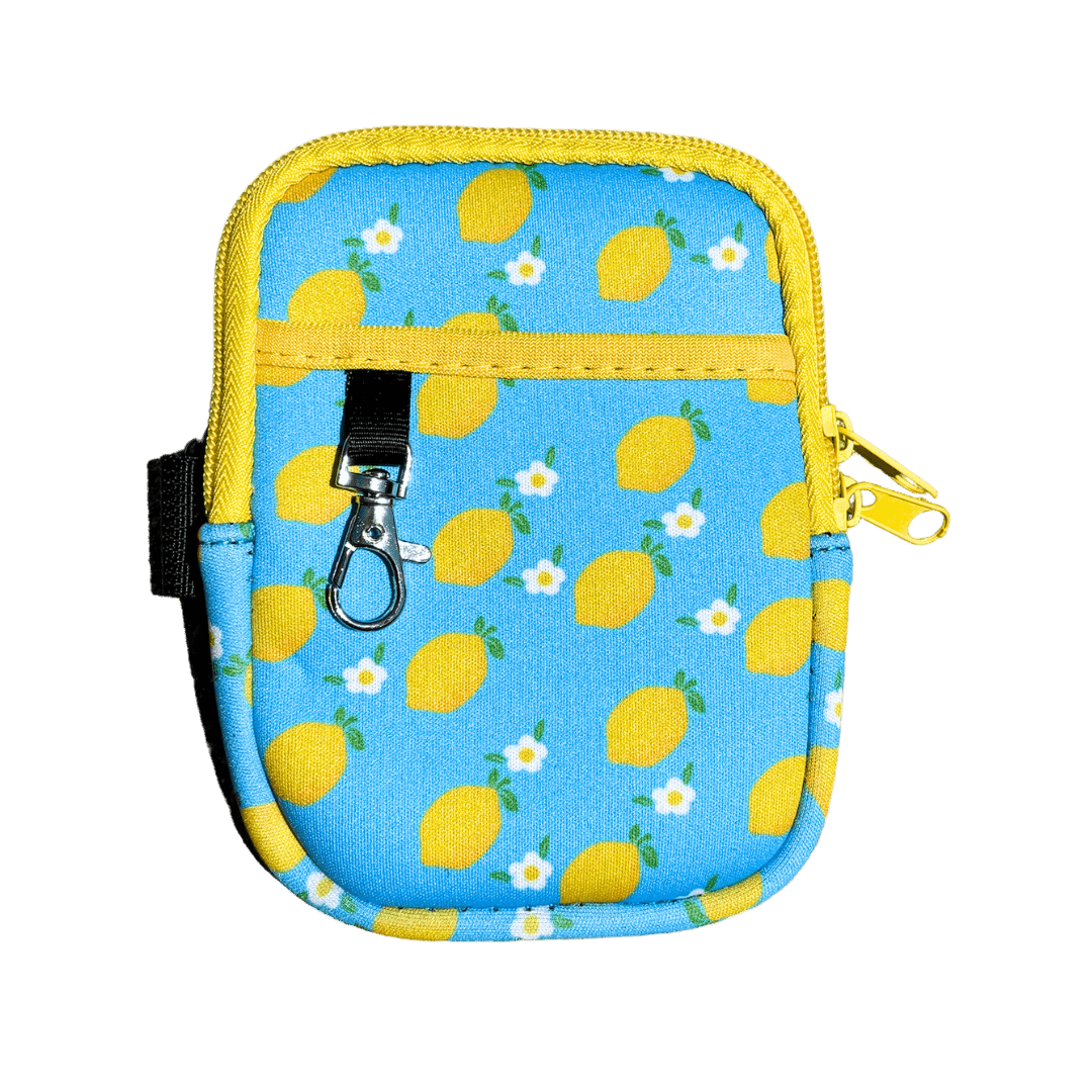 Lemon Print Bottle Pouch | | CharCharms Accessories