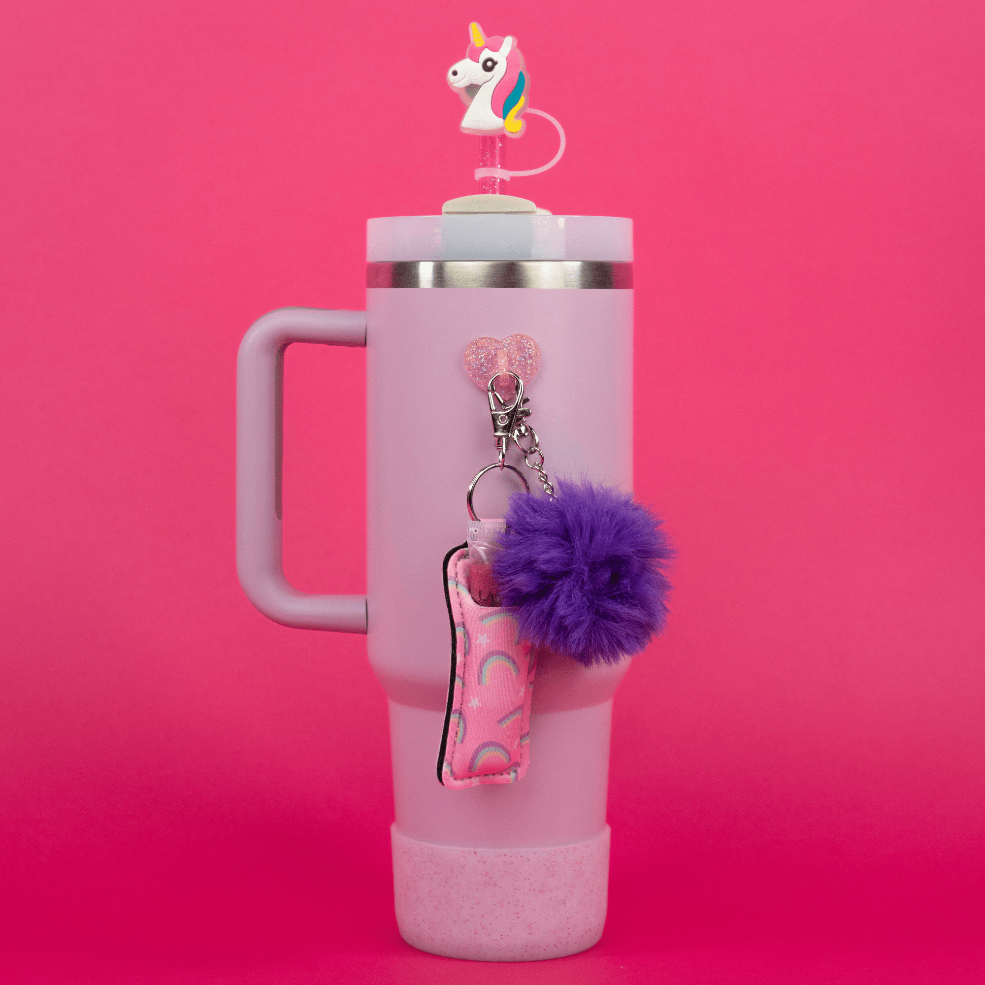 Luminous Unicorn Straw Topper (Lighted) | | CharCharms Accessories