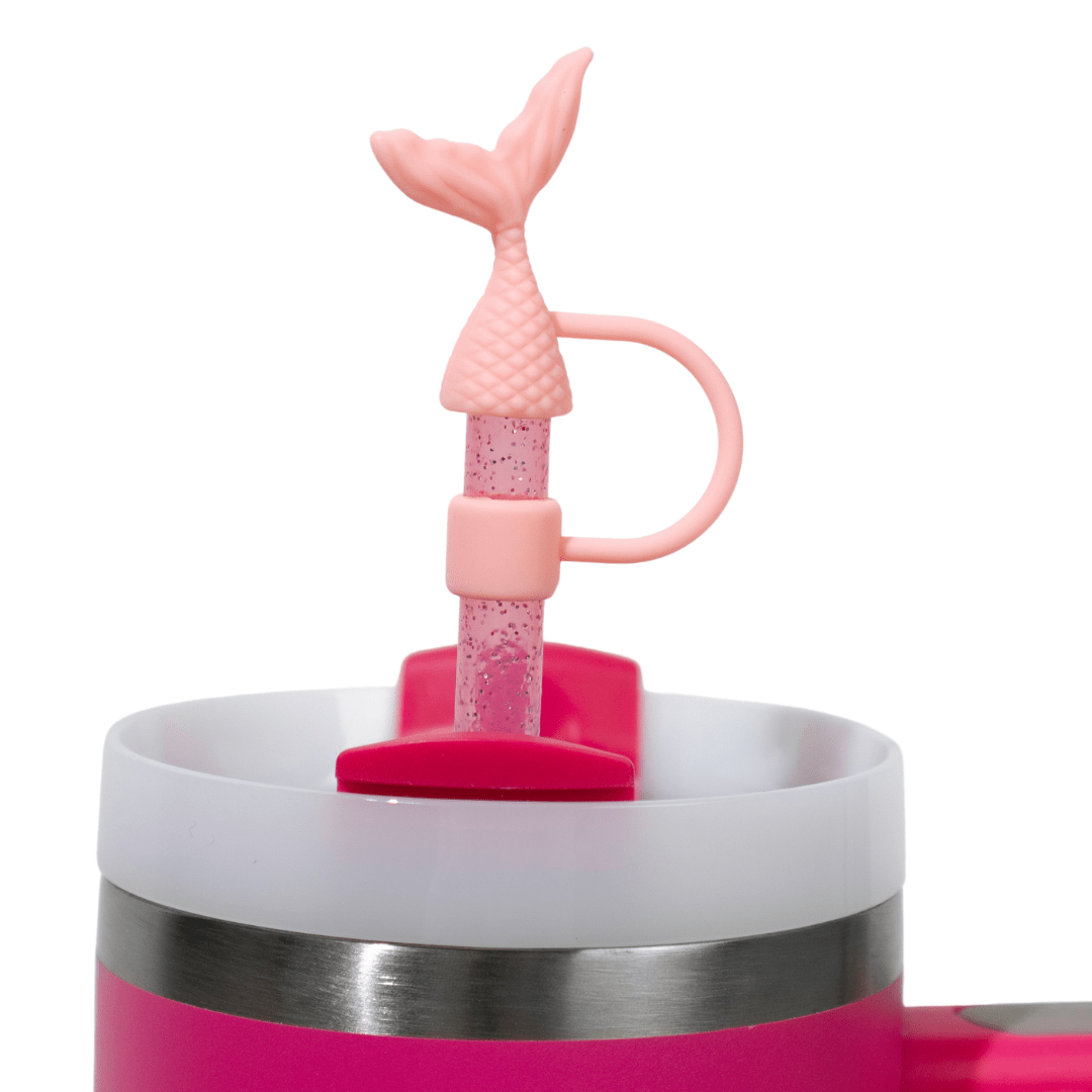 Mermaid Tail 4 - Pack Straw Toppers | | CharCharms Accessories