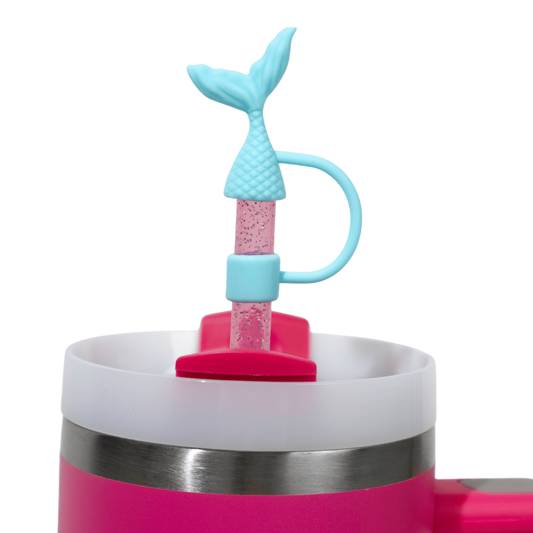 Mermaid Tail 4 - Pack Straw Toppers | | CharCharms Accessories