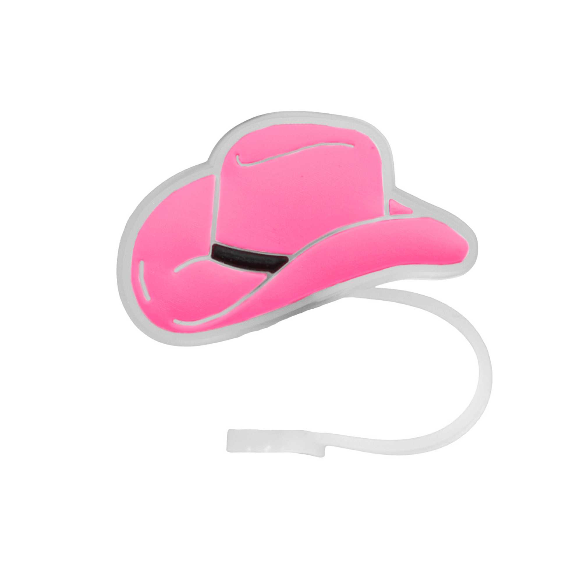 Neon Cowgirl Straw Topper (Lighted) | | CharCharms Accessories