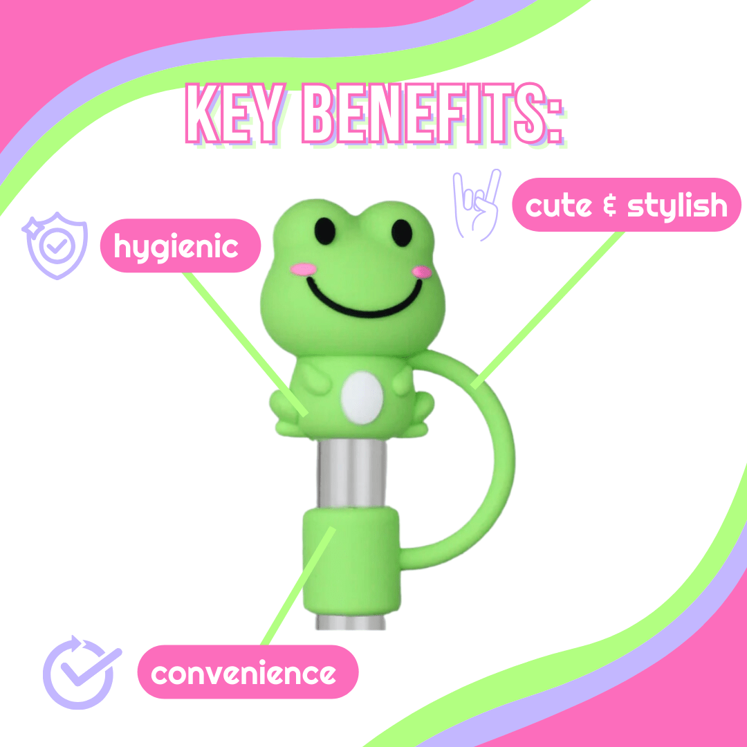 Piggy Straw Topper | | CharCharms Accessories