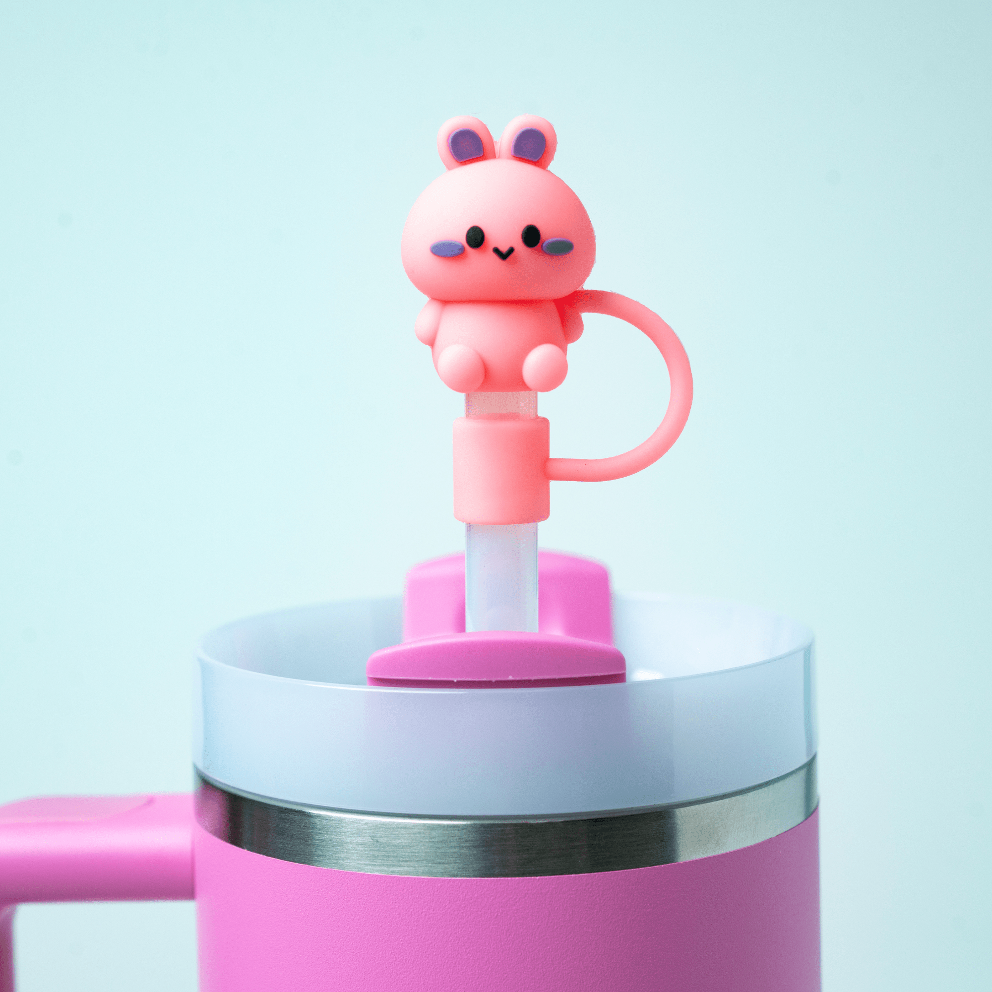 Piggy Straw Topper | | CharCharms Accessories