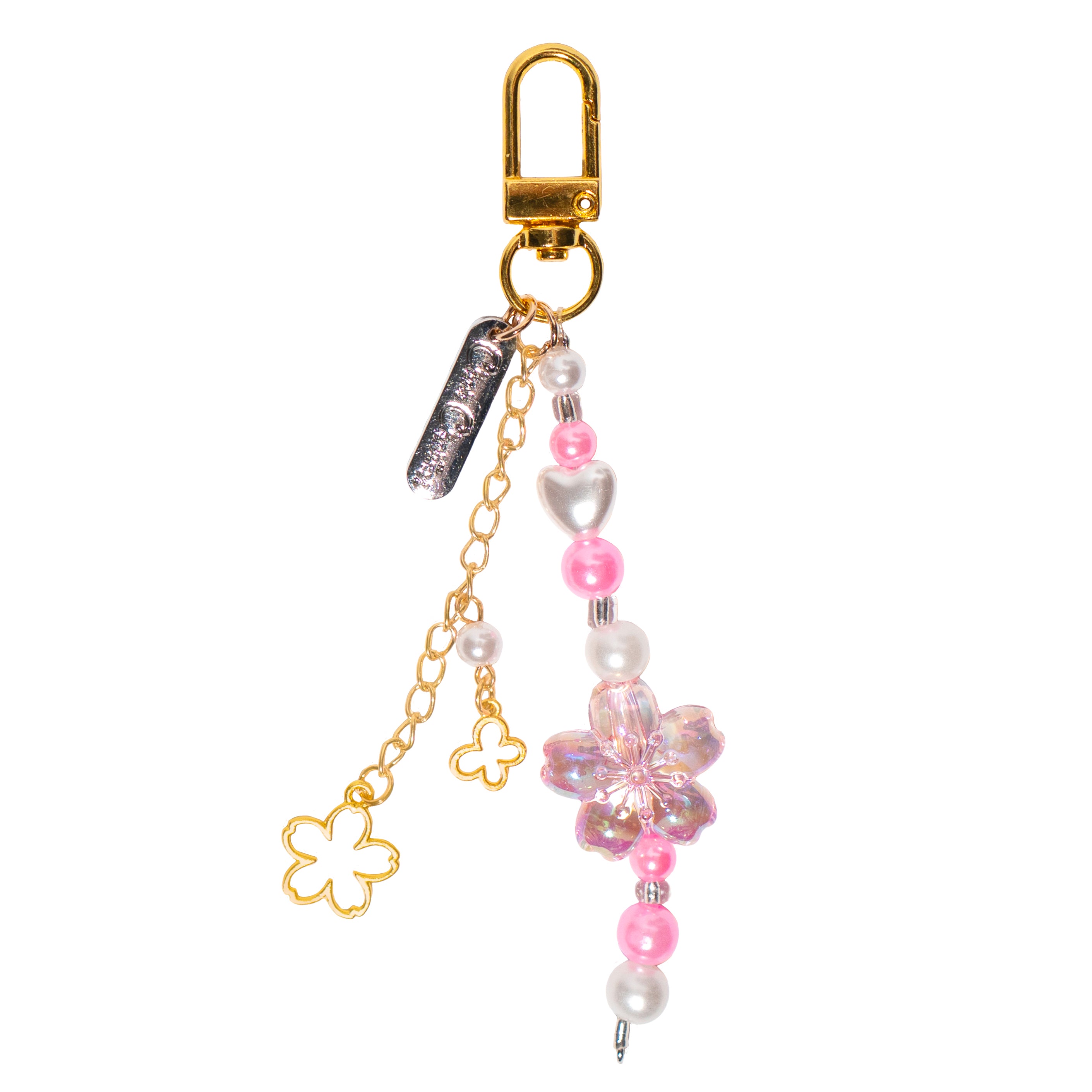 Pink & Gold Bloom Charm