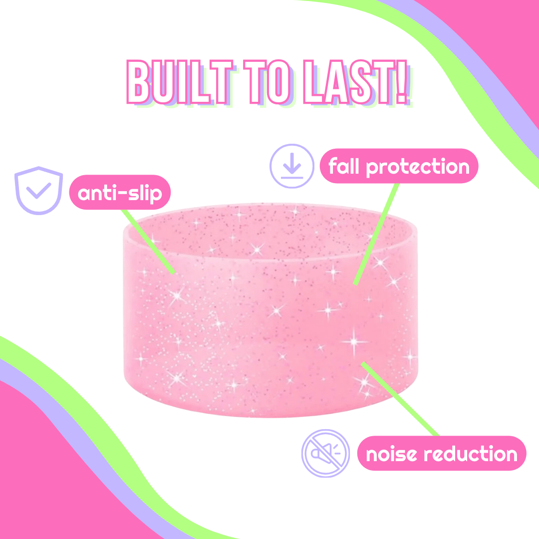 Purple Clear Glitter Bottle Boot | | CharCharms Accessories