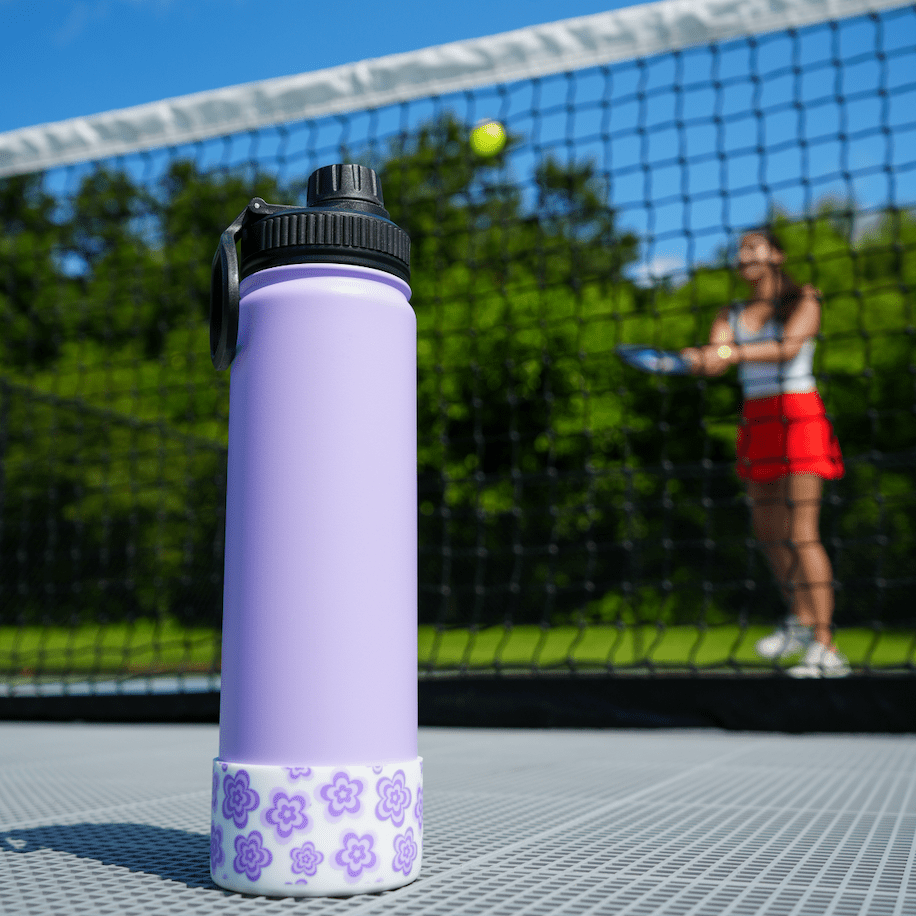 Purple Flower Bottle Boot | | CharCharms Accessories