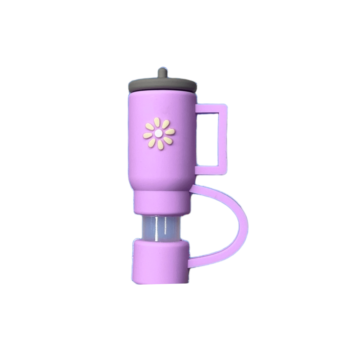 Purple Tumbler Straw Topper | | CharCharms Accessories