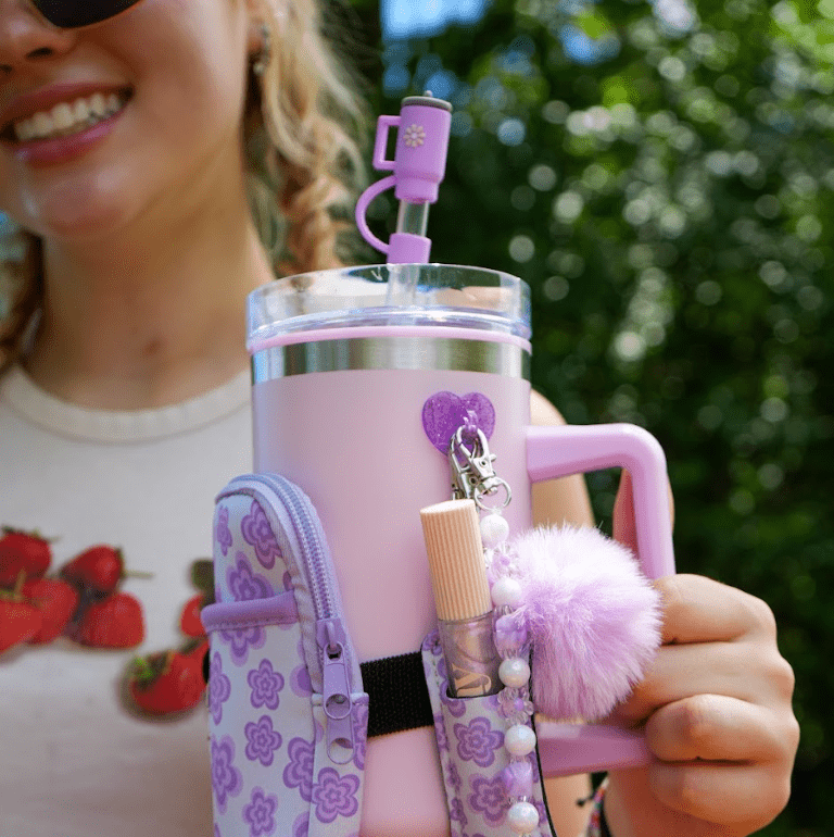Purple Tumbler Straw Topper | | CharCharms Accessories