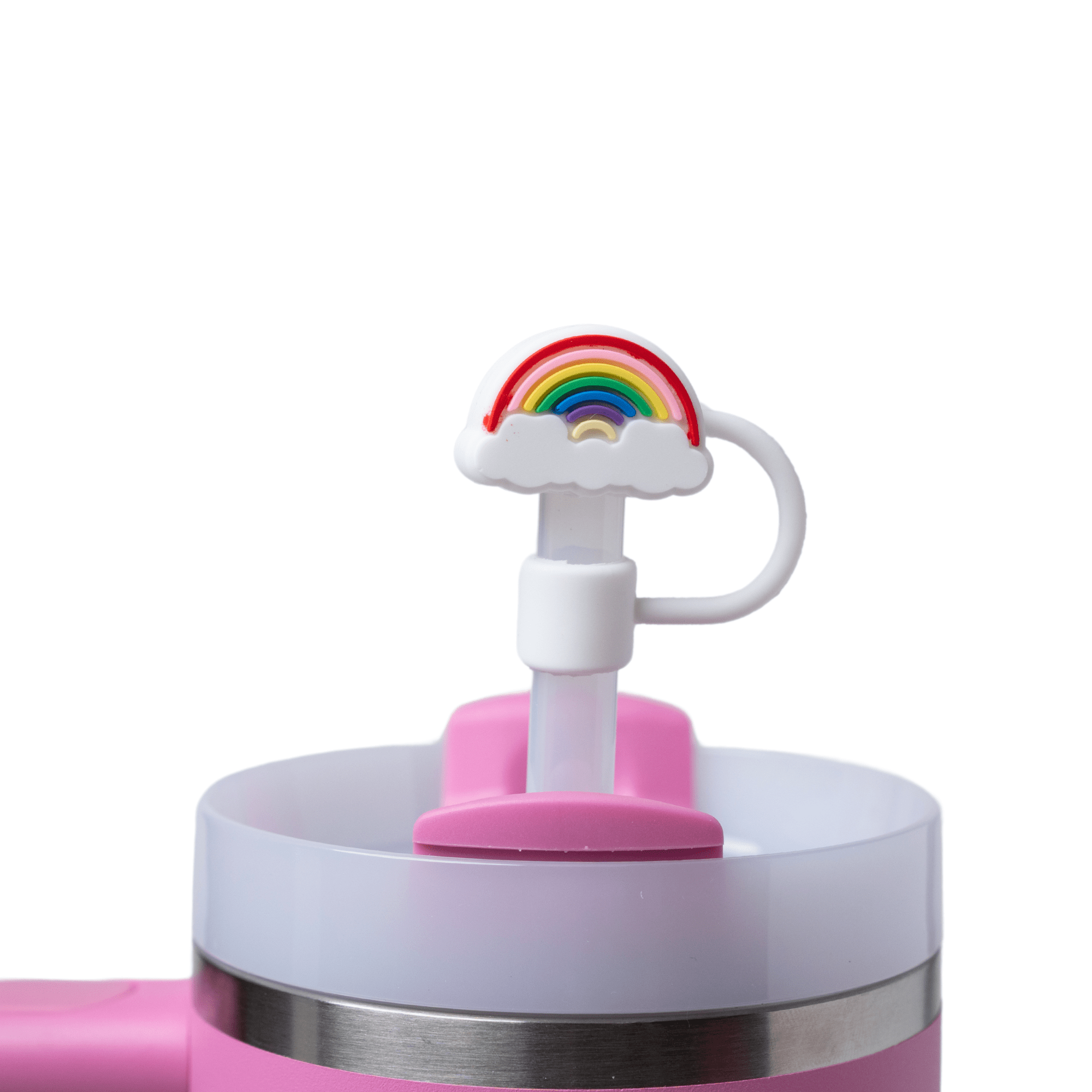 Rainbow Straw Topper | | CharCharms Accessories