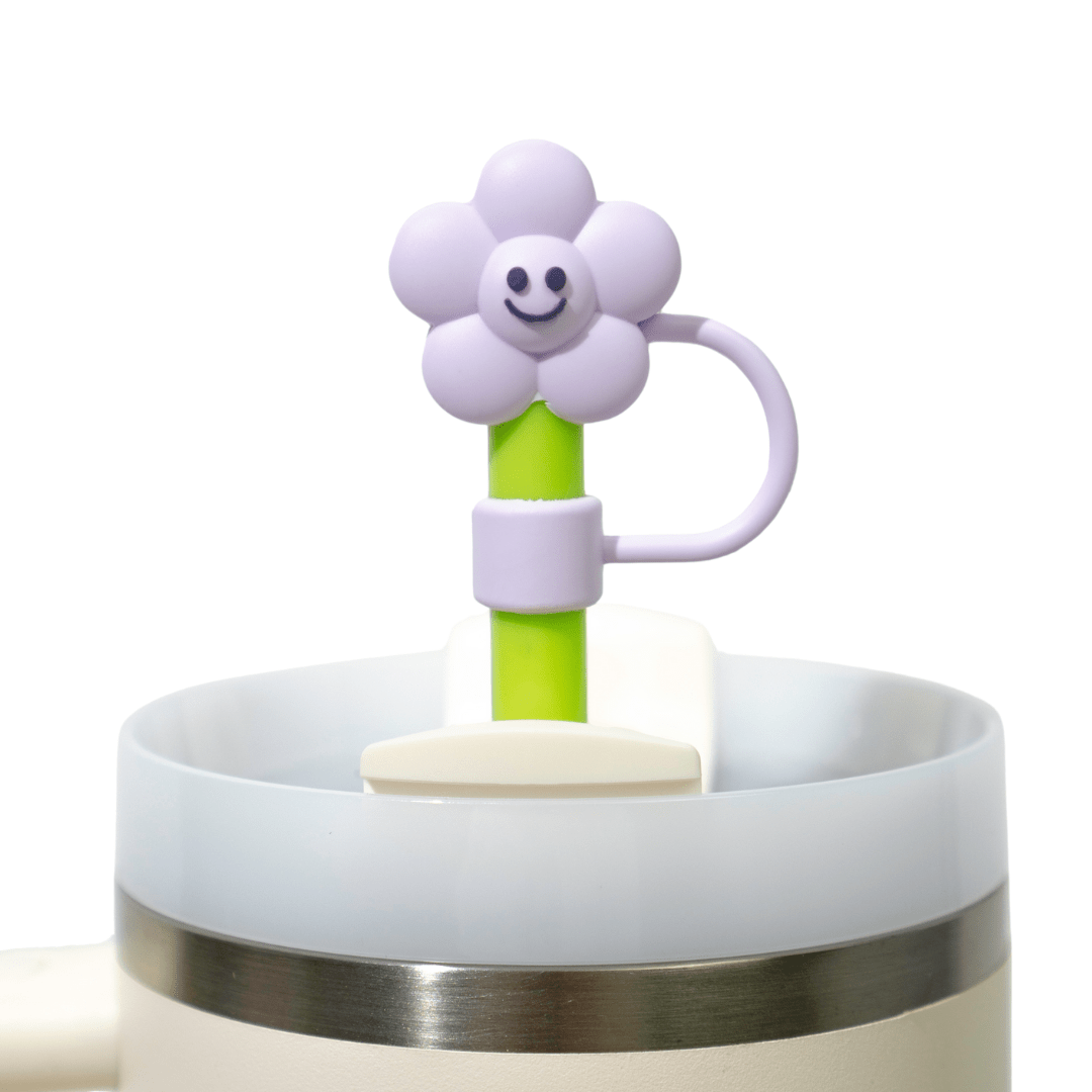 Silly Sprouts 4 - Pack Straw Toppers | | CharCharms Accessories