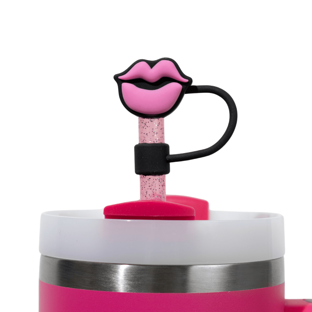 Sippin' Pretty 4 - Pack Straw Toppers | | CharCharms Accessories