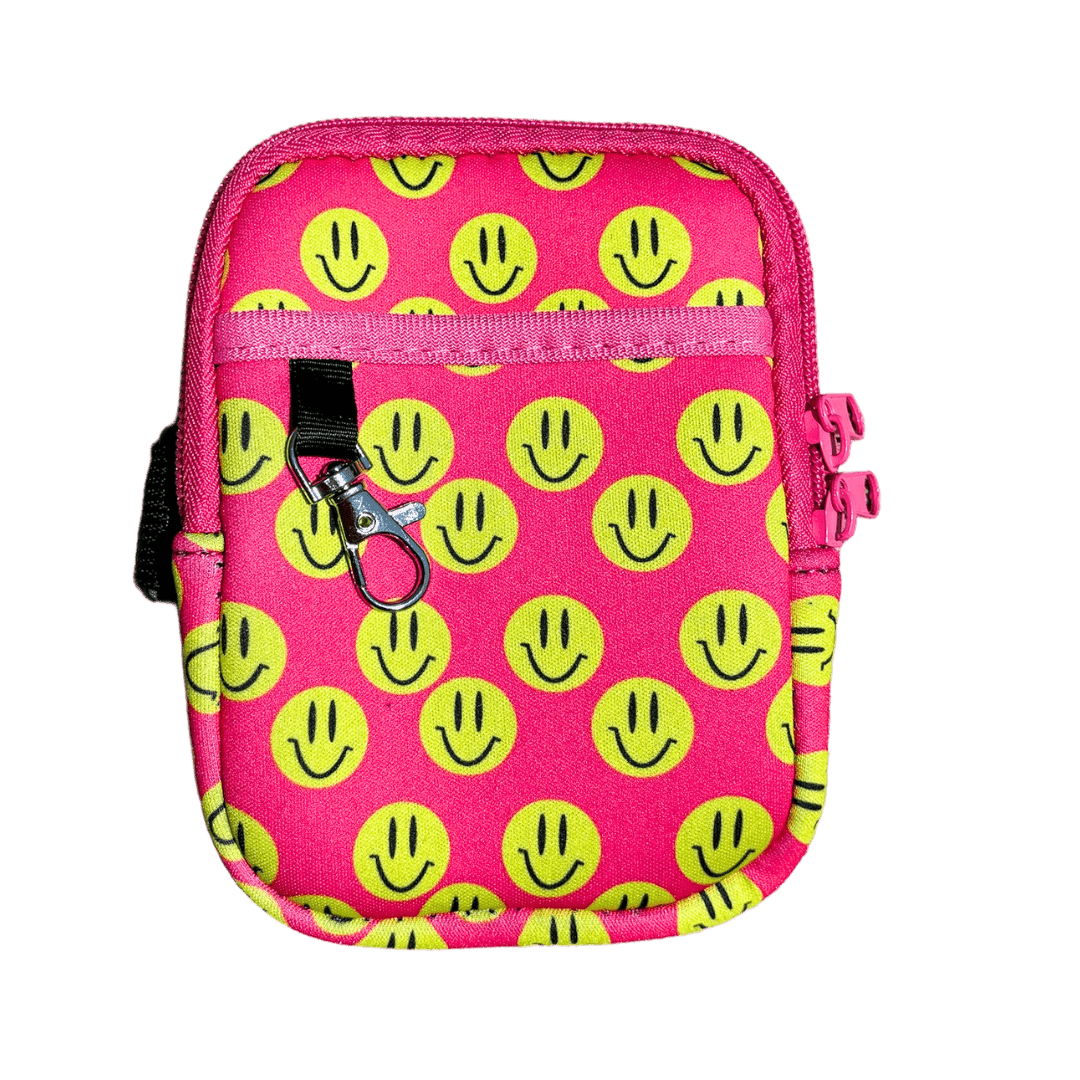 Smiley Print Bottle Pouch | | CharCharms Accessories
