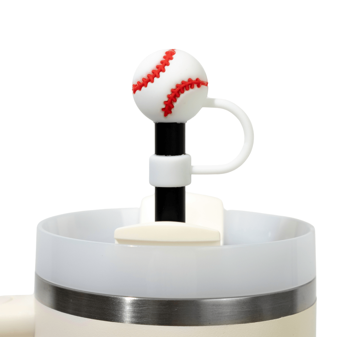 Sports 4 - Pack Straw Toppers | | CharCharms Accessories