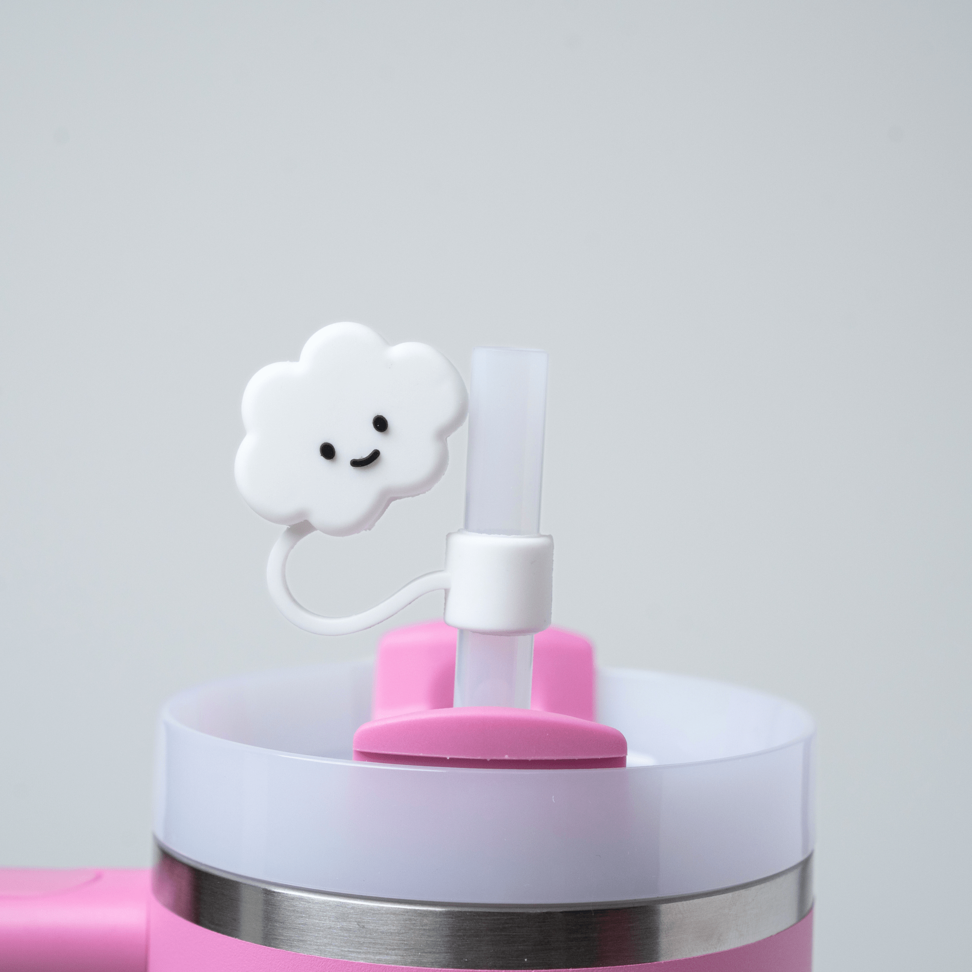 White Cloud Straw Topper | | CharCharms Accessories
