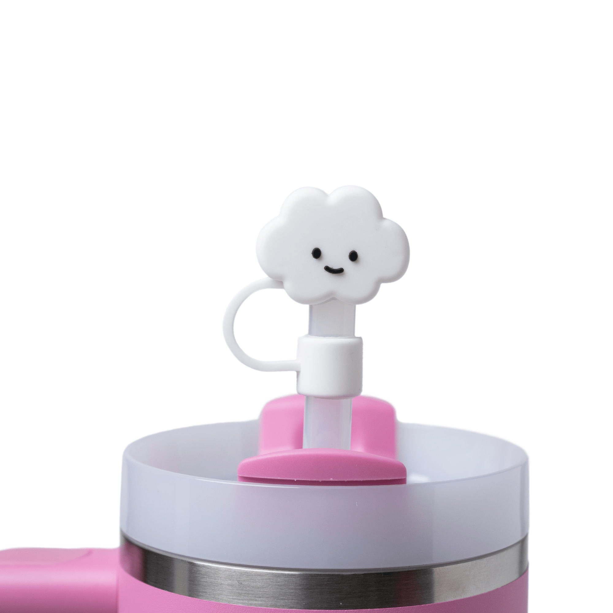 White Cloud Straw Topper | | CharCharms Accessories