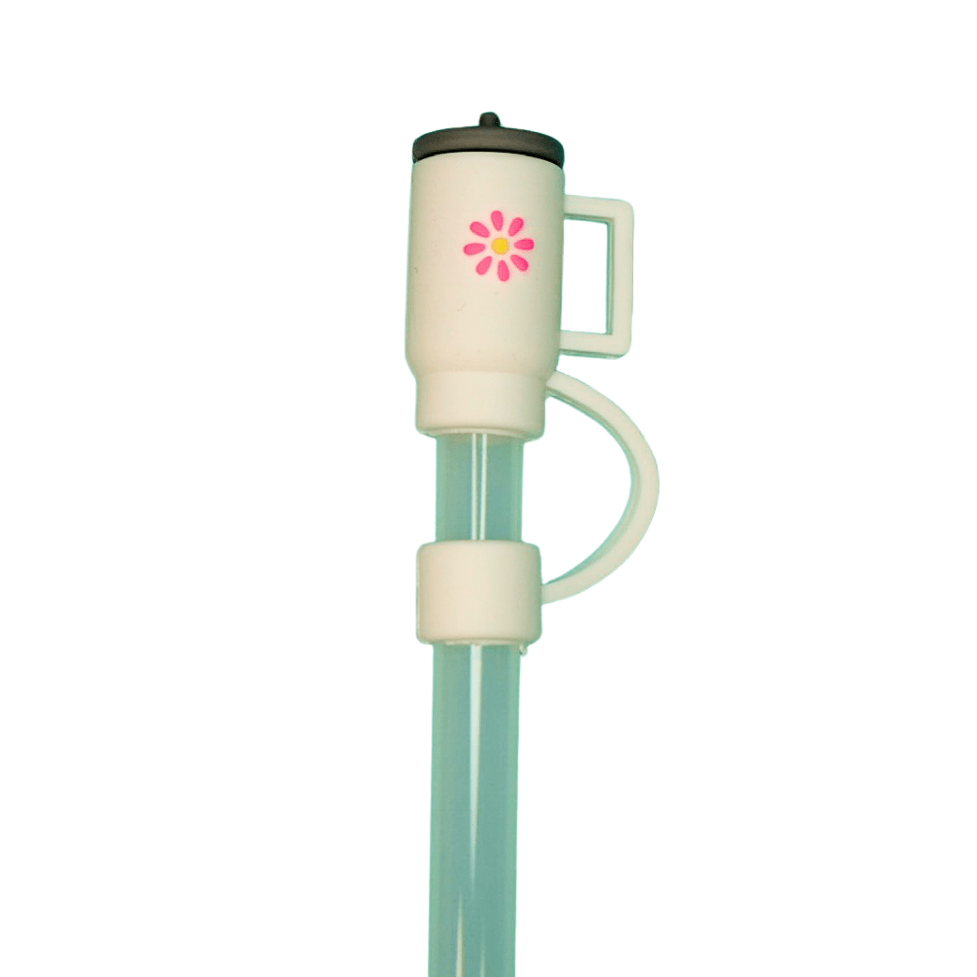 White Tumbler Straw Topper | | CharCharms Accessories