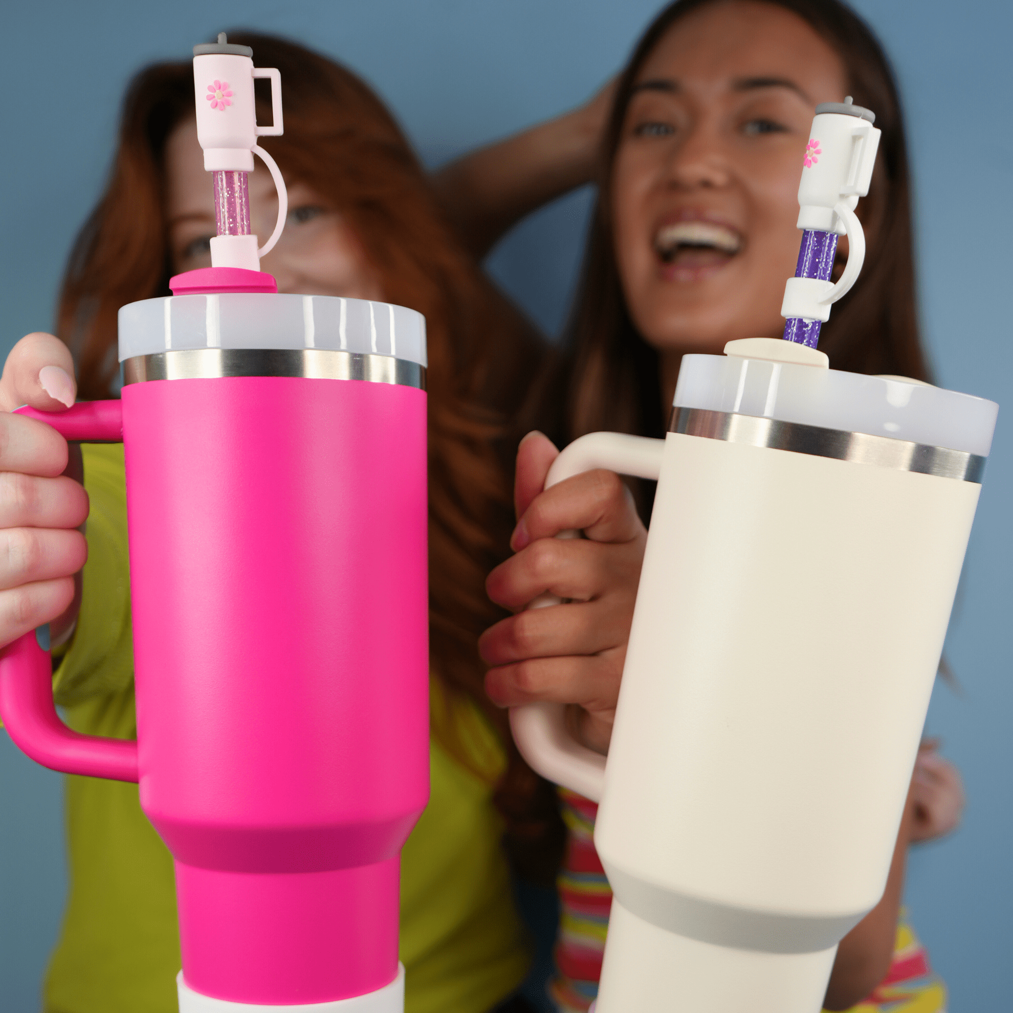 White Tumbler Straw Topper | | CharCharms Accessories