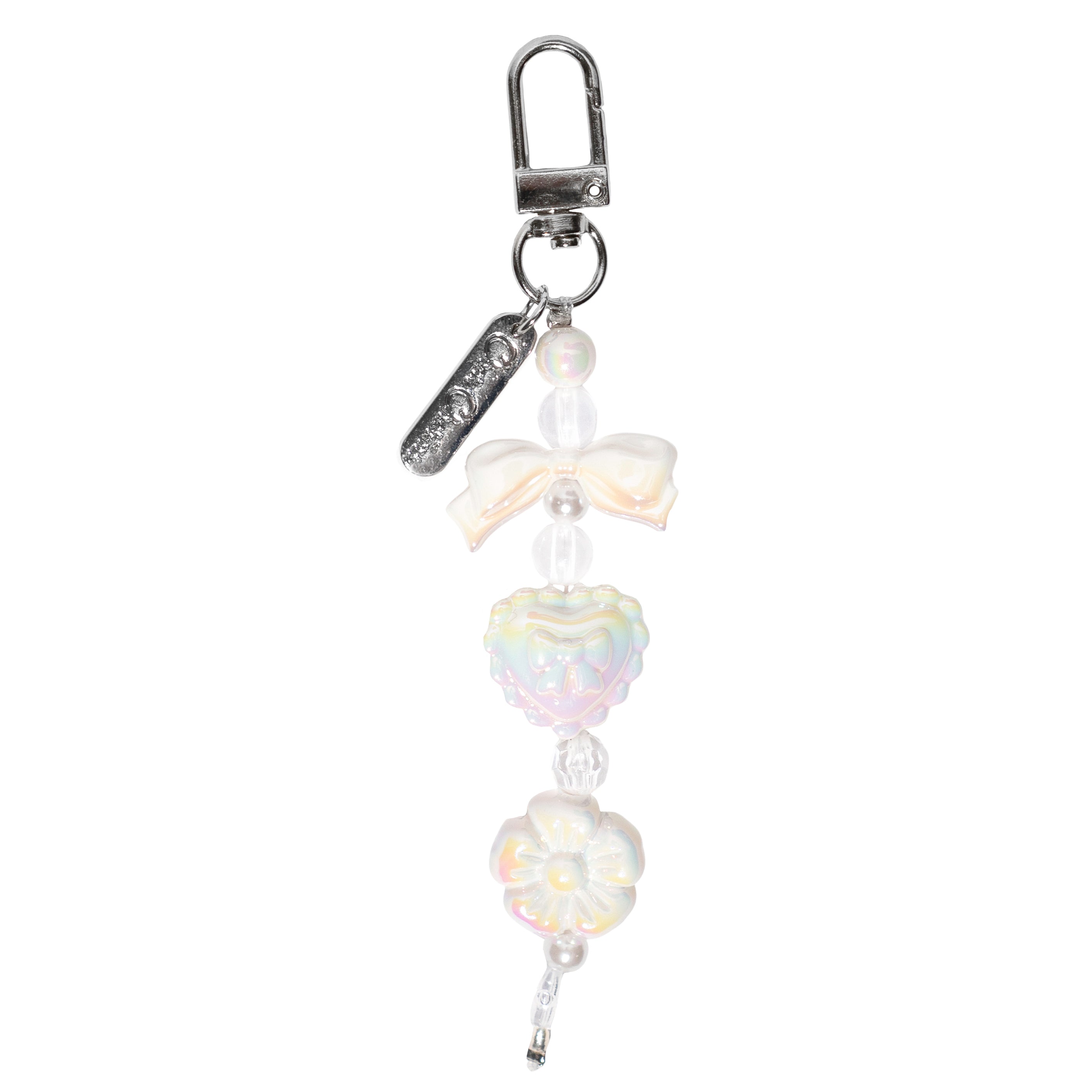 Glossy Bow, Heart, & Flower Charm