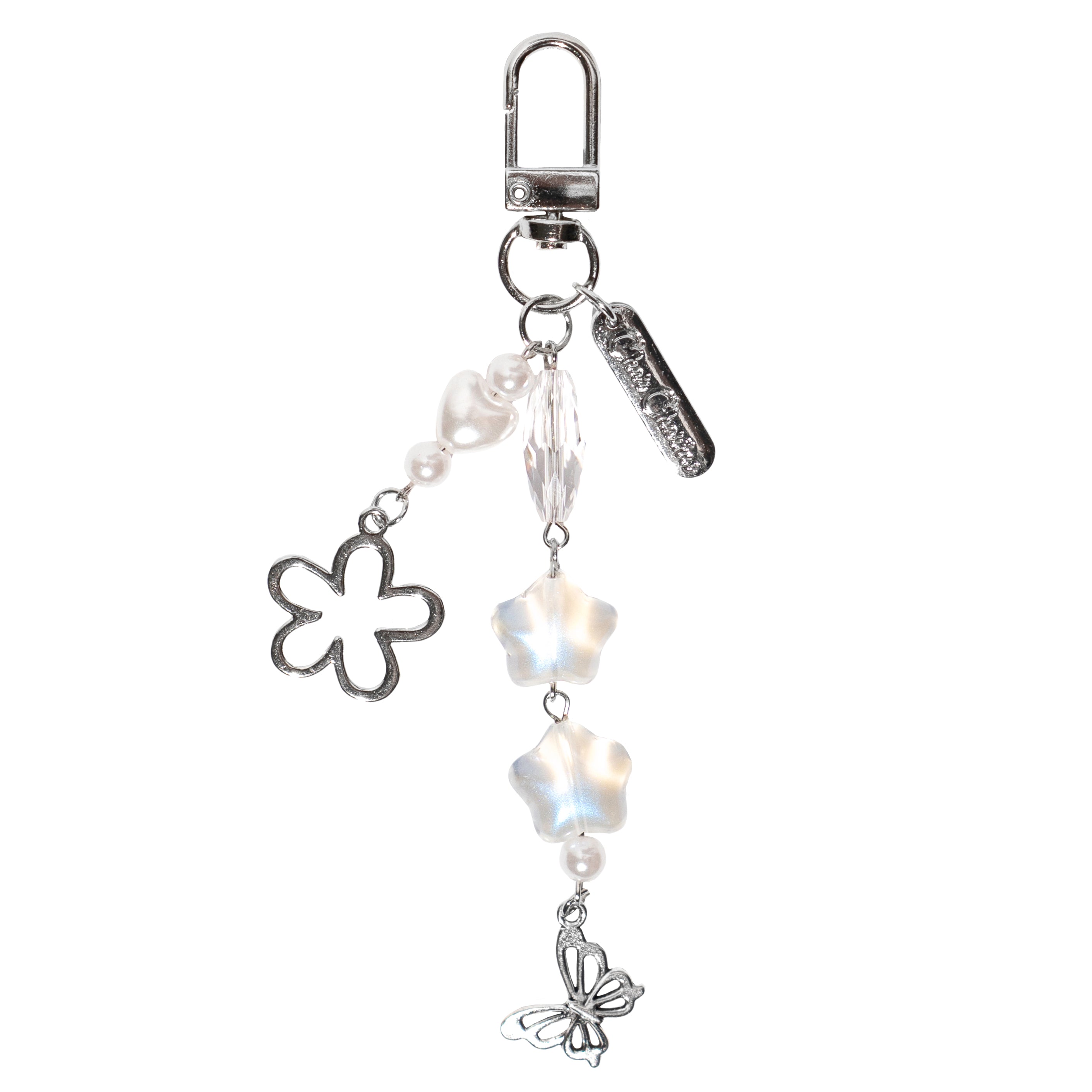 White & Silver Star Charm