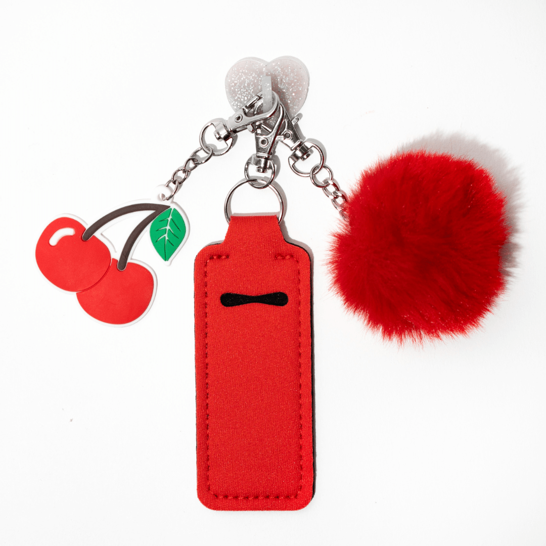 Playful cherry bottle accessory for Stanley