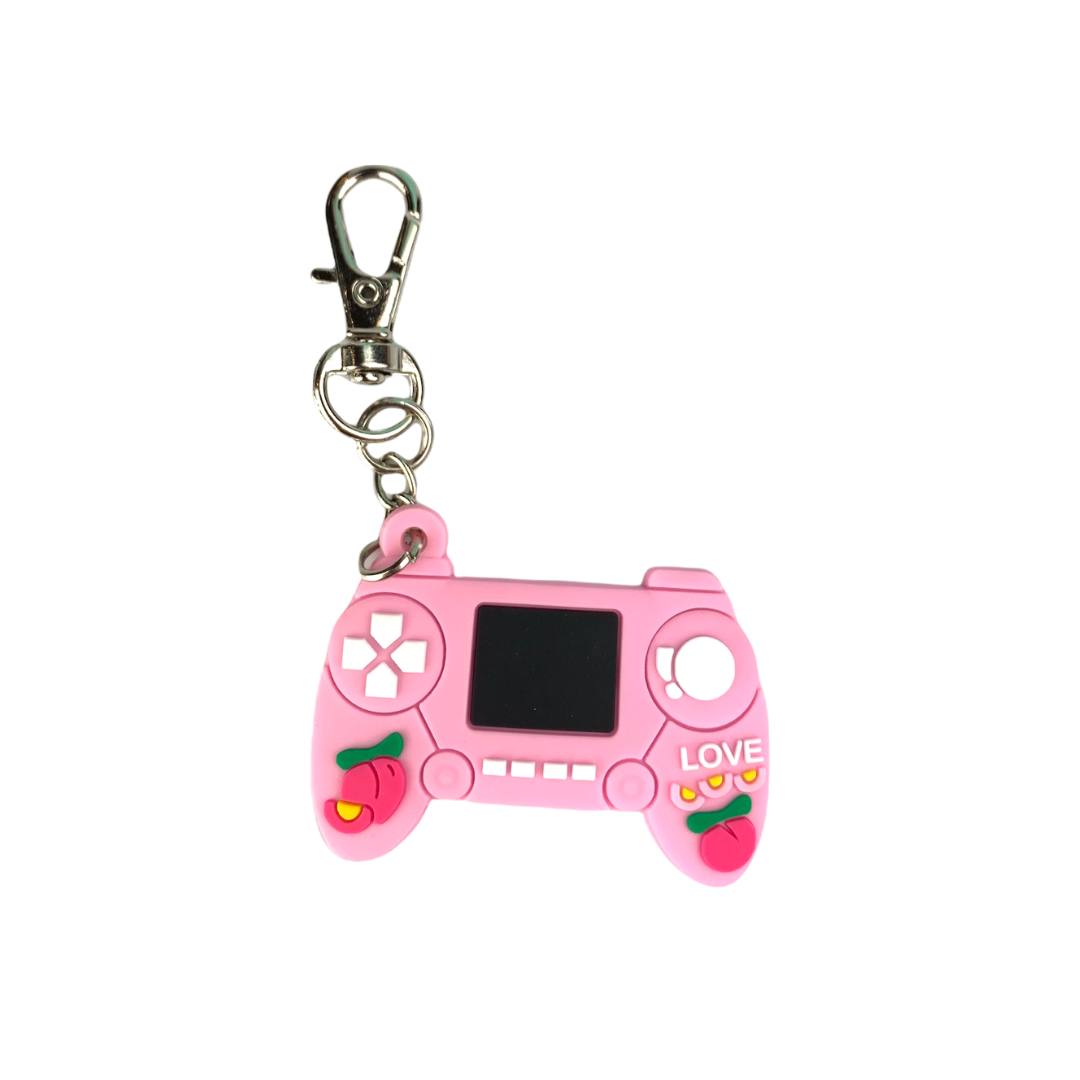 Pink Video Game Controller Water Bottle Accessory Charm