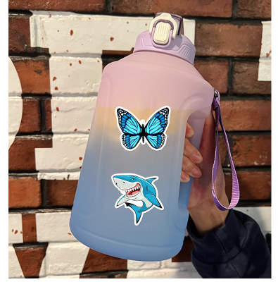 CharCharms Water Bottle Stickers, Water Bottle Sticker Pack, Cute Stickers