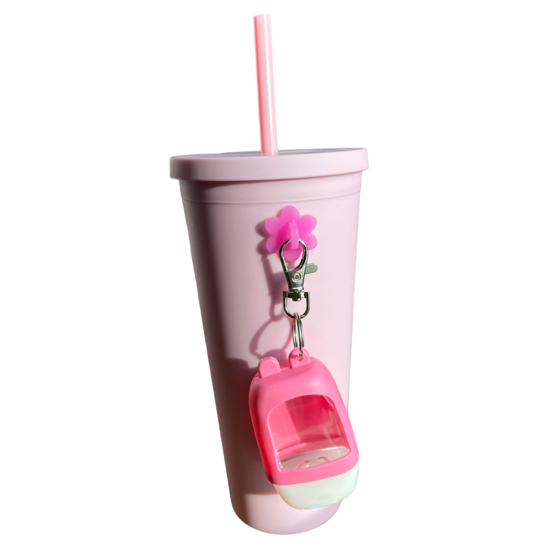 Hand Sanitizer Holder - Light Pink