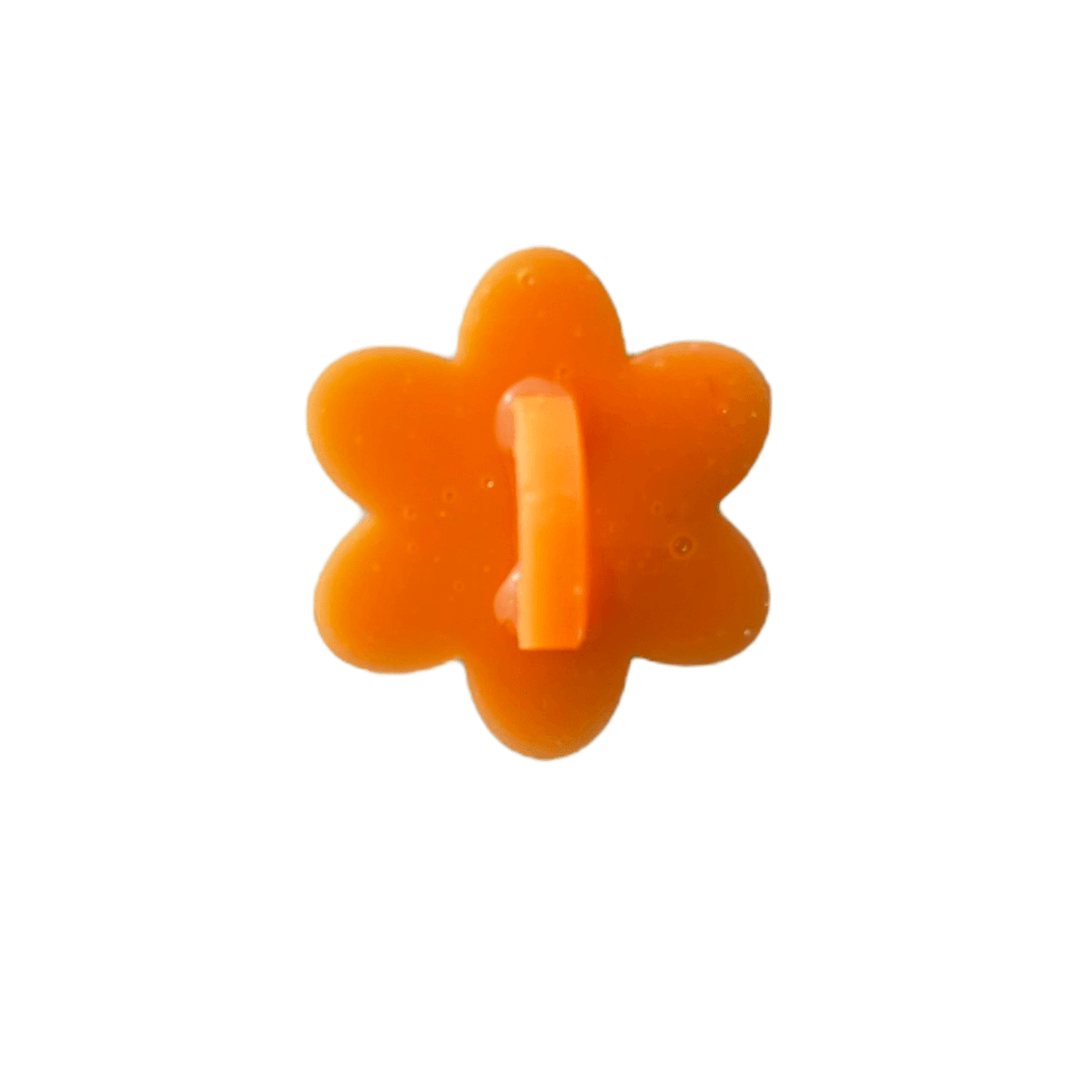 CharCharms Orange Flower Stick-On Water Bottle Hook