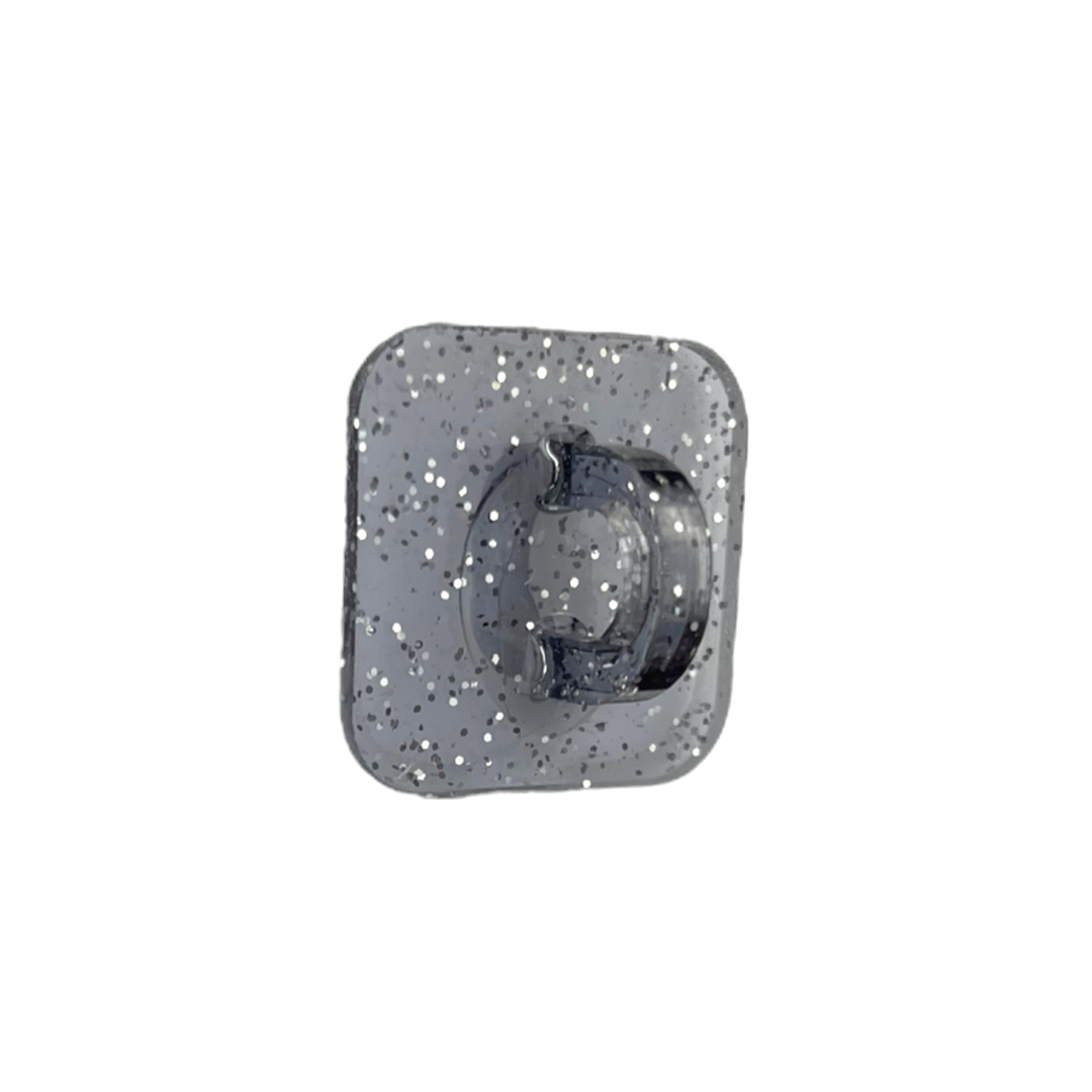 Grey Sparkle Square Water Bottle Hook