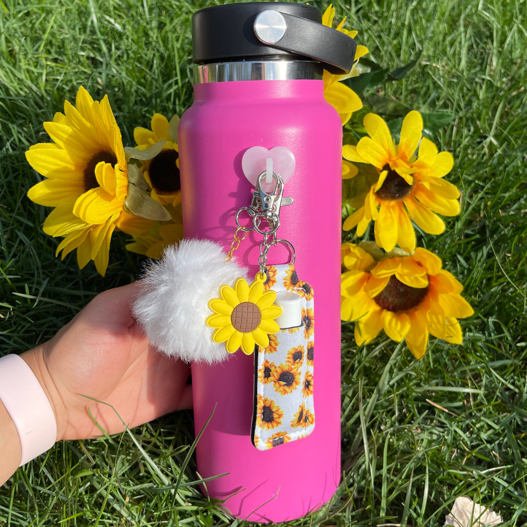 CharCharms Water Bottle Accessory Charm | Sunflower Charm
