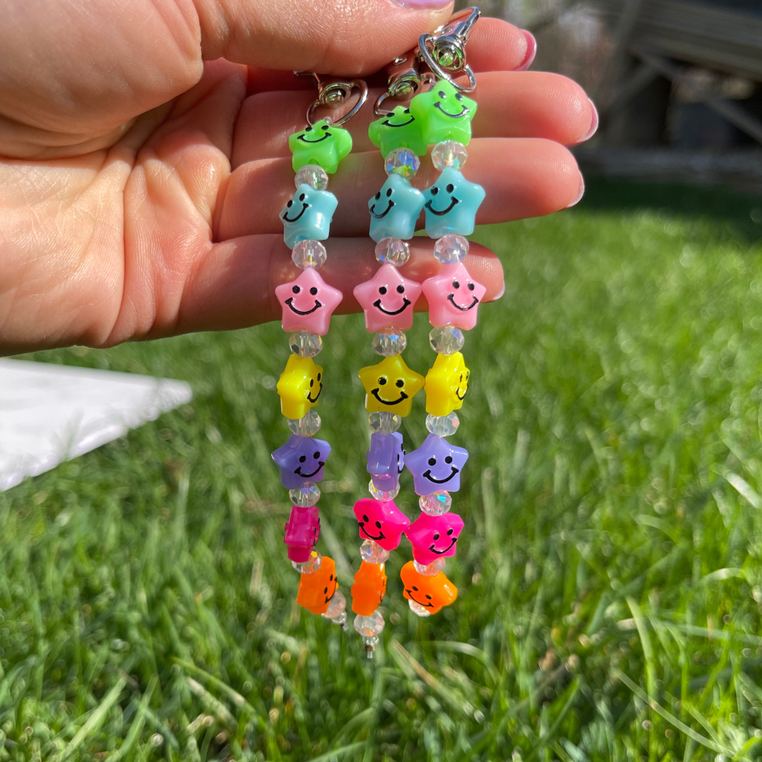 CharCharms Water Bottle Accessories Rainbow Star Bead Charm