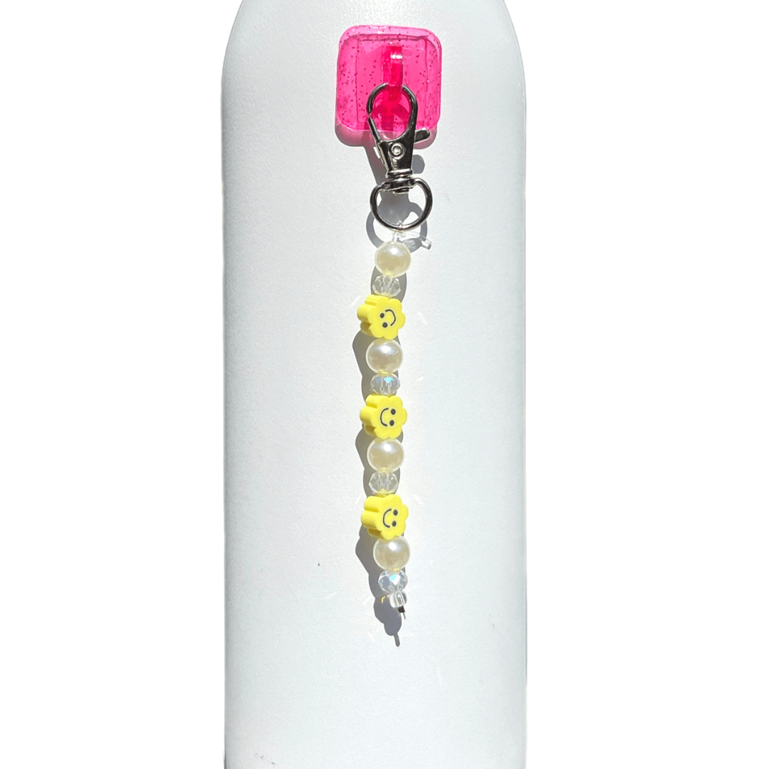 CharCharms Sunshine Yellow Flower Smile Bead Charm