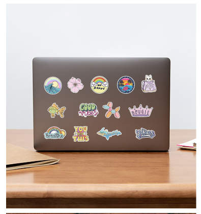 CharCharms Water Bottle Stickers, Water Bottle Sticker Pack, Cute Stickers