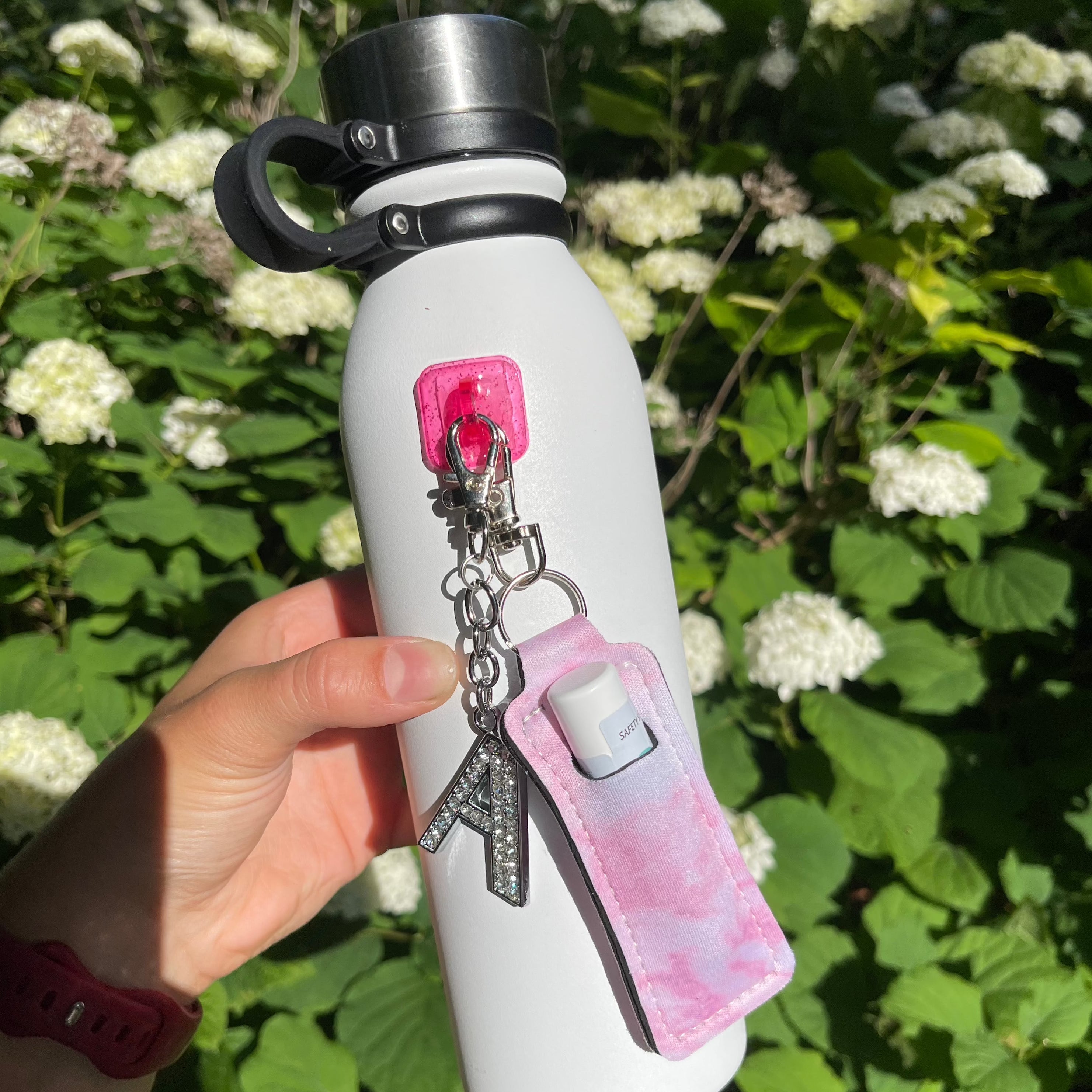 CharCharms Chapstick Lighter Holder, Clip On Accessory, Water bottle accessories, lipstick, lipgloss, case, holder