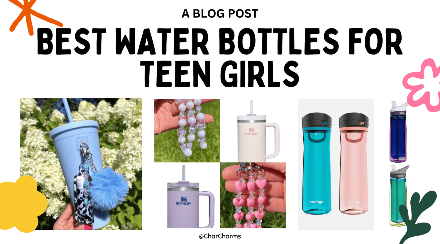Best Water Bottles For Teen Girls - CharCharms