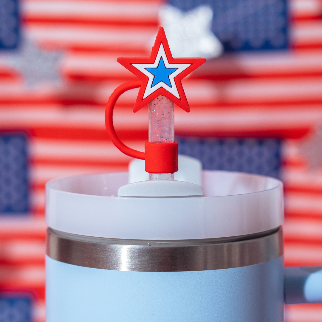 Liberty & Love Straw Topper 4-Pack
