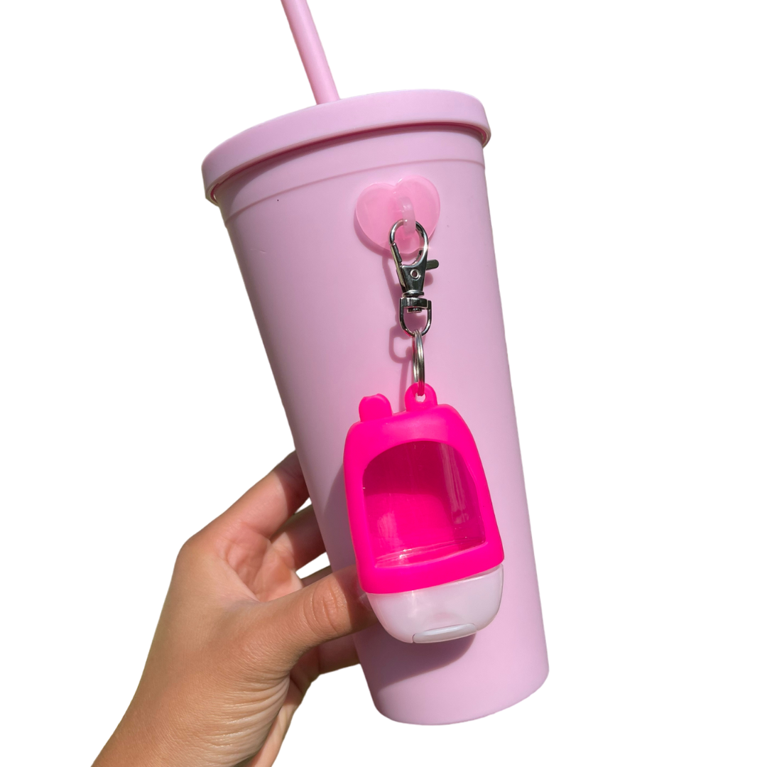 Hand Sanitizer Holder - Hot Pink
