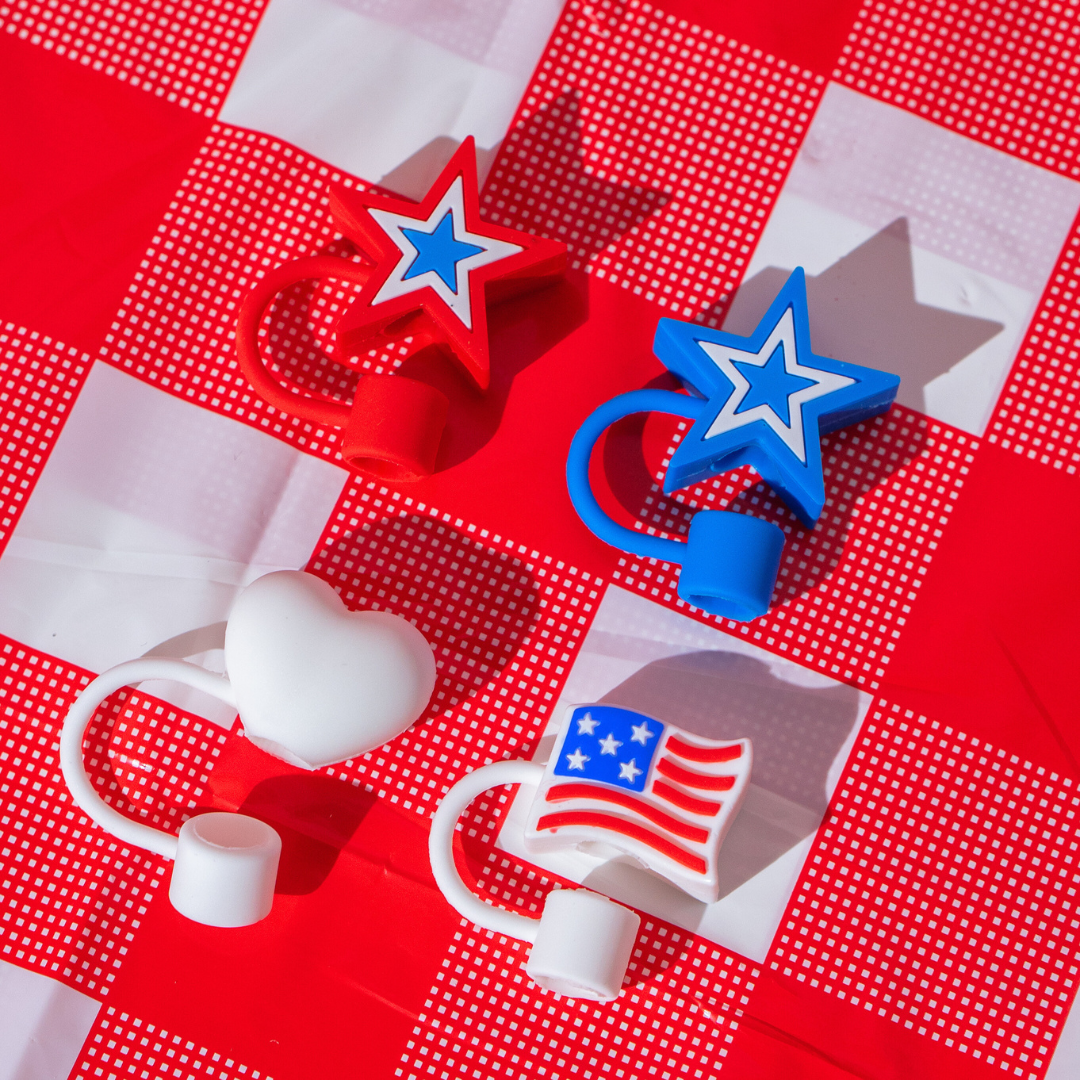Liberty & Love Straw Topper 4-Pack