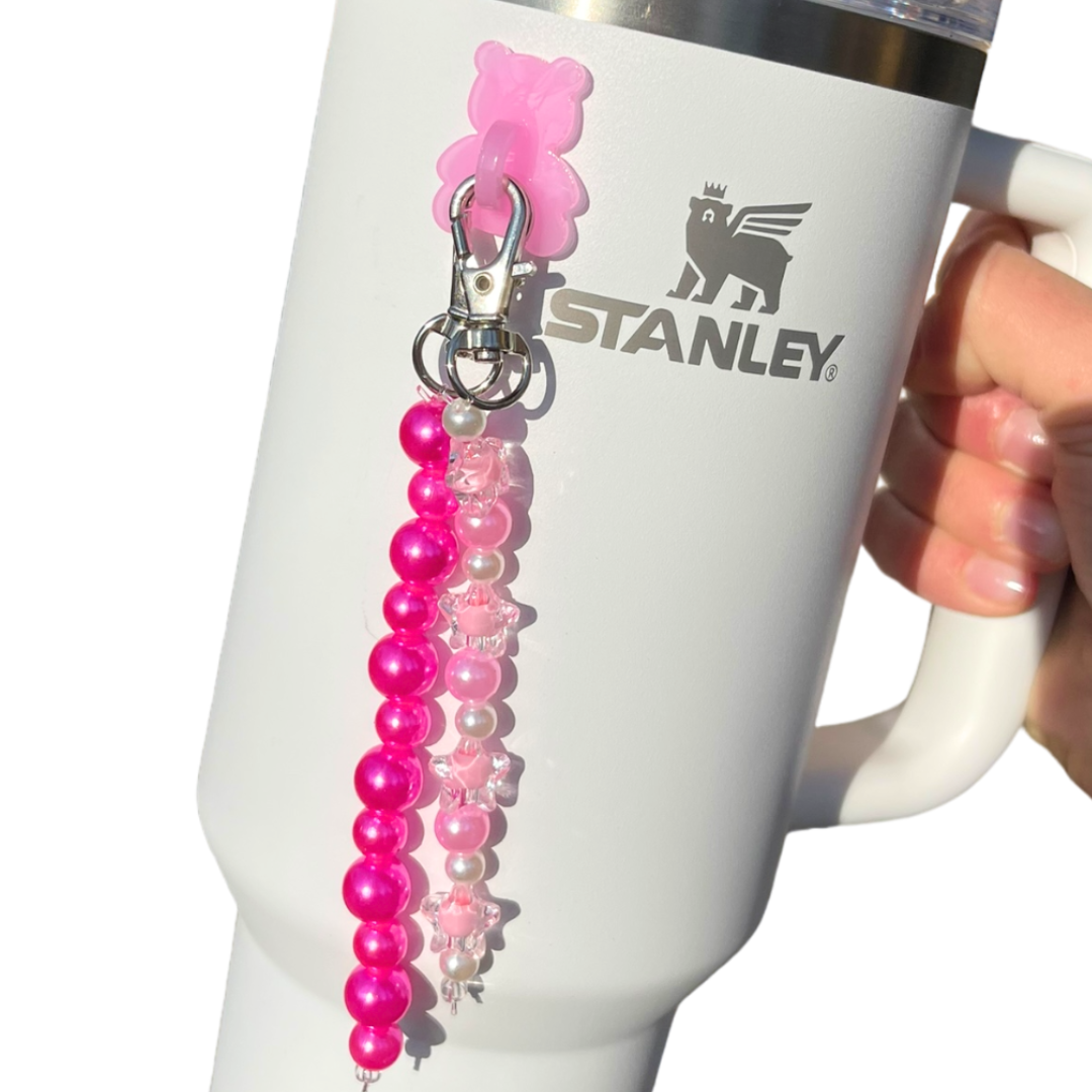 2PC Stanley Cup Charms,26 Letter Charm Stanley Cup Accessories,Suitable For  Simple Modern And Hydro Flask Tumbler,Water Cup Handle Identification