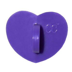 Purple Heart Stick-On Hook