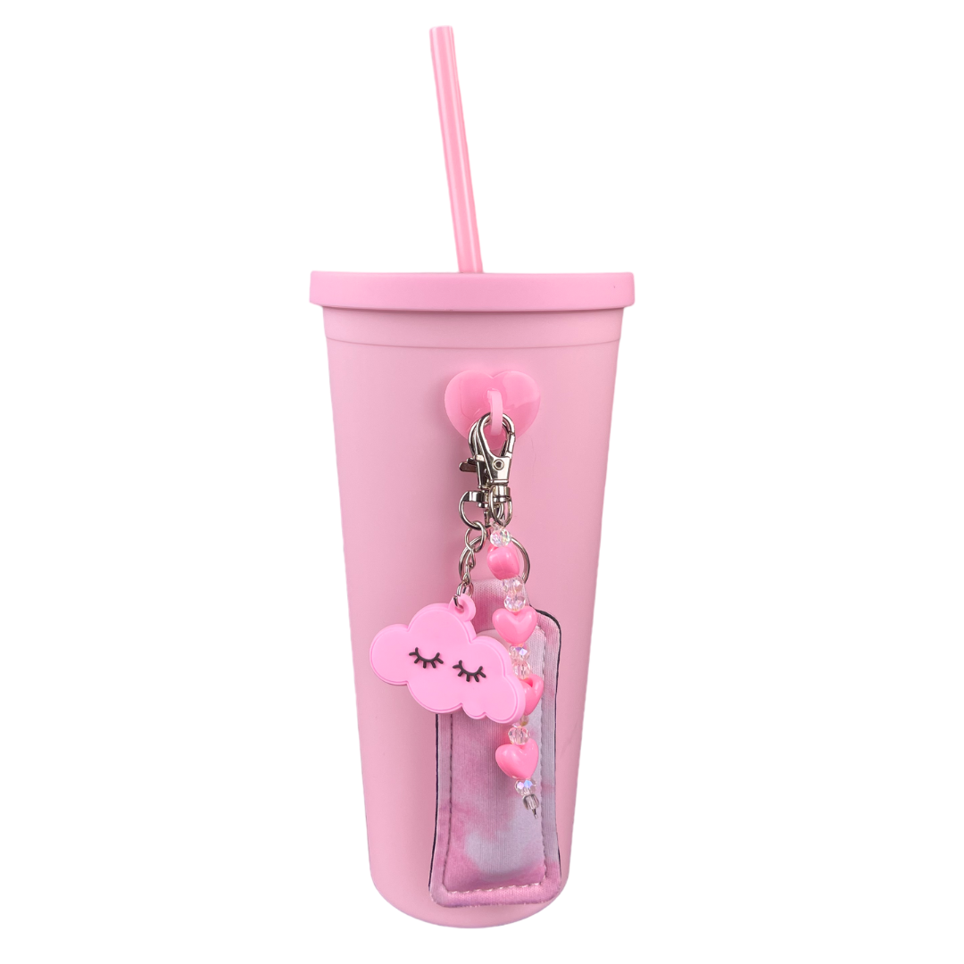 West & Fifth Extra Large Matte Pink Diamond Studded Tumbler – Aura In Pink  Inc.