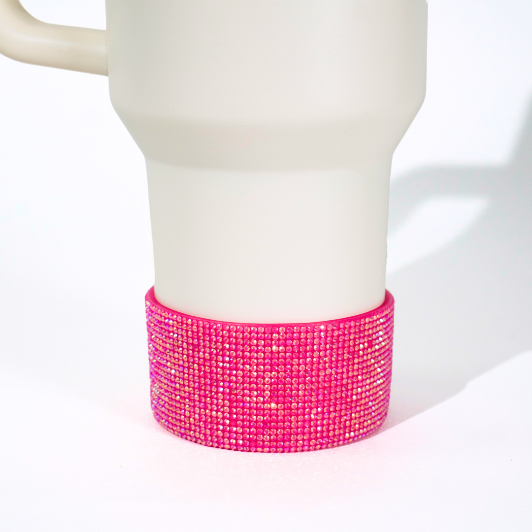 Crystal Rhinestone Tumbler Boot Pink