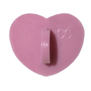 Light Pink Heart Stick-On Hook