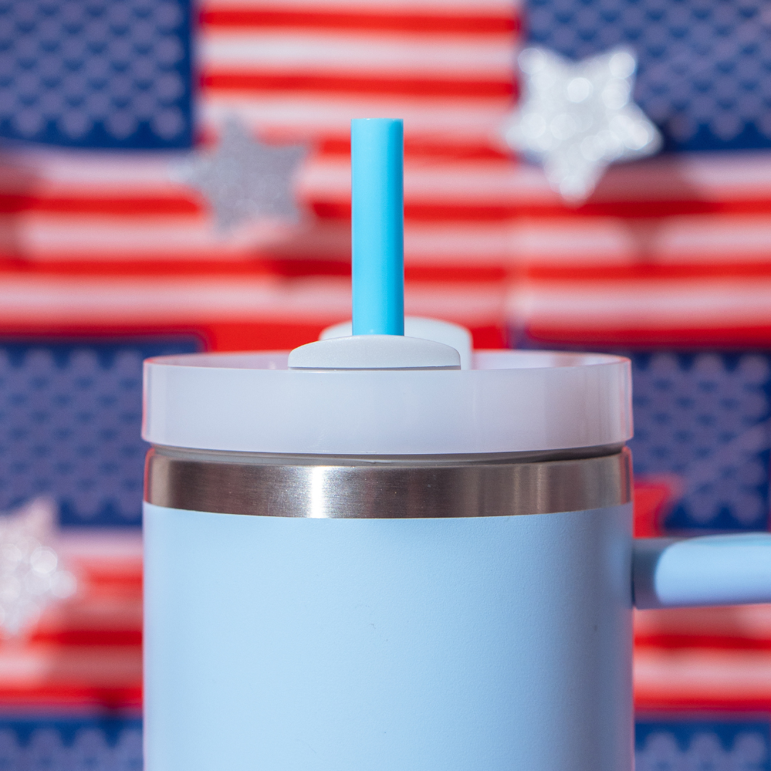 Star-Spangled 40oz Straws